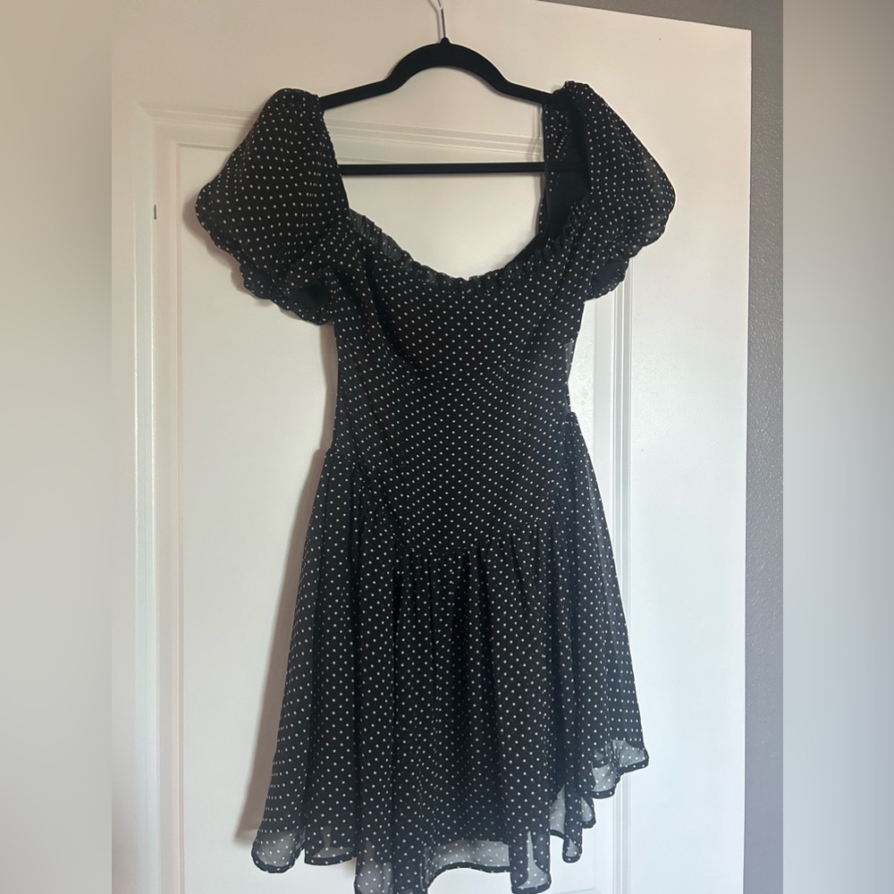 NWOT Reformation Davonne Dress / Black & White